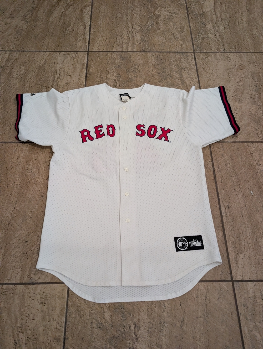 Vintage Pedro Martinez #45 Majestic Boston Red Sox Jersey size L
